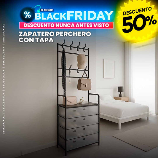 Perchero Zapatero Anti Polvo 7 Niveles
